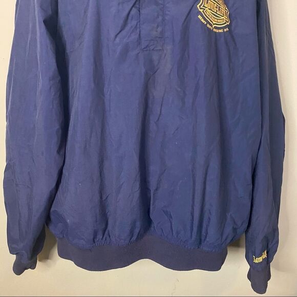 UltraClub Collection Longlife Blue Unisex Nylon Bomber Style Jacket - Picture 7 of 9